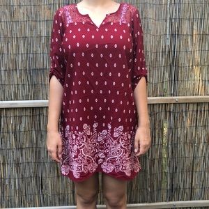 Rue21 Summer Burgundy Dress